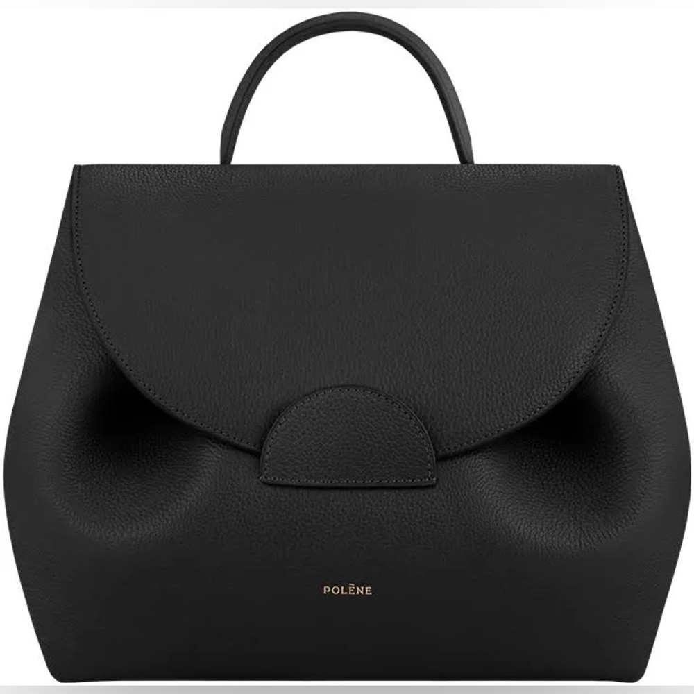 [SOLD] Large Polene numero un bag in pebbled black